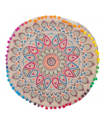 ORIGEN Home Decor - Puff  Textil Hogar | Puffs Gris - 30x45x45 cm
