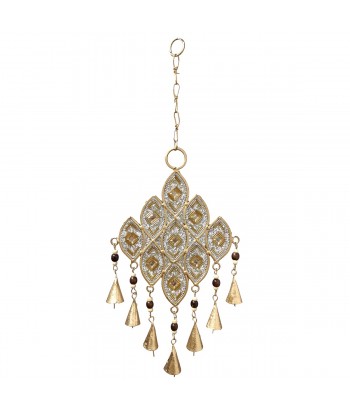ORIGEN Home Decor Adorno Movil Mosaico Colgantes Metal | Colgante de metal Dorado - 20x9x2cm