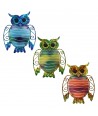ORIGEN Home Decor Adorno Pared Búho 3 U Jardin | Adorno Pared Jardín Multicolor - 20x15x1cm