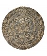 ORIGEN Home Decor Alfombra Alfombras Gris Redondo 1x90x90cm - Decoración Hogar Resistente y Duradera
