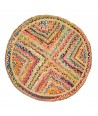 ORIGEN Home Decor Alfombra Alfombras Marrón Redondo 1x90x90cm