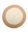 ORIGEN Home Decor Alfombra Alfombras | Alfombra de Entrada Marrón Redondo - 1x60x60cm