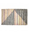 ORIGEN Home Decor Alfombra Algodon 50X80 Gris Rectangular - Alfombras de Algodon 100% para Decoración del Hogar