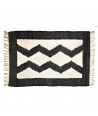 ORIGEN Home Decor Alfombra Algodon 50X80 | Alfombras Negro Rectangular 1x80x50cm