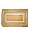 ORIGEN Home Decor Alfombra Yute Trenzado Marrón Rectangular 1x120x70cm