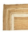 ORIGEN Home Decor Alfombra Yute Trenzado Marrón Rectangular 1x120x70cm