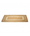 ORIGEN Home Decor Alfombra Yute Trenzado Marrón Rectangular 1x120x70cm