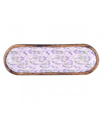 ORIGEN Home Decor Bandeja lavanda con bowls Posavasos | Bandeja Marrón - 3x38x13cm
