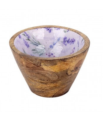 ORIGEN Home Decor Bandeja lavanda con bowls Posavasos | Bandeja Marrón - 3x38x13cm