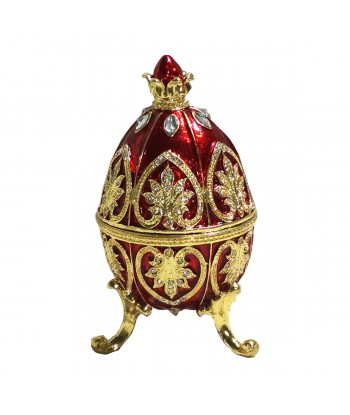 ORIGEN Home Decor Caja huevo minitura Miniaturas | Figura Dorado - 11x6x6cm