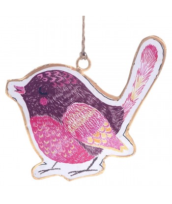 ORIGEN Home Decor Colgante pajaro 4 U Colgantes | Colgante Multicolor - 9x10x1cm