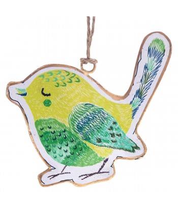 ORIGEN Home Decor Colgante pajaro 4 U Colgantes | Colgante Multicolor - 9x10x1cm