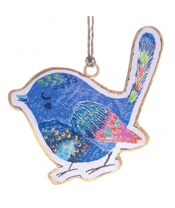 ORIGEN Home Decor Colgante pajaro 4 U Colgantes | Colgante Multicolor - 9x10x1cm