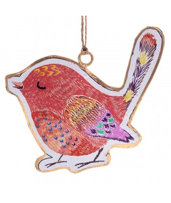 ORIGEN Home Decor Colgante pajaro 4 U Colgantes | Colgante Multicolor - 9x10x1cm