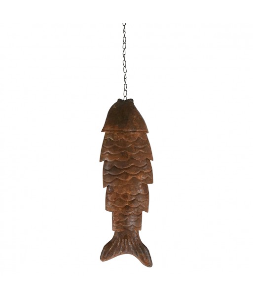 ORIGEN Home Decor Colgante Pez Jarrones y Portavelas Marrón 28x9x4cm - Diseño Único y Versátil