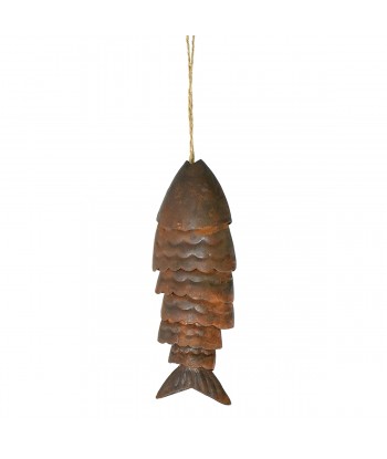 ORIGEN Home Decor Colgante Pez Jarrones y Portavelas | Colgante Marrón - 17x7x3cm