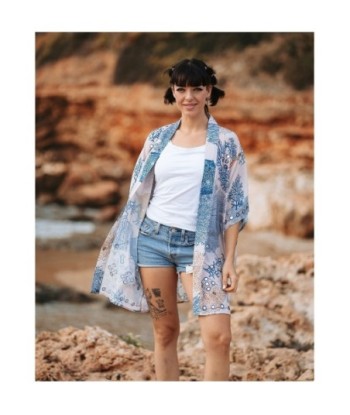 Isla Bonita Moda By SIGRIS - Kimono de Algodón 100% para Mujer