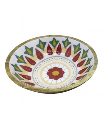 ORIGEN Home Decor Cuenco Grande Cajas Y Bandejas | Cuenco Bol Plateado Redondo - 10x35x35cm