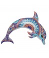 ORIGEN Home Decor Delfin Jardin Figura Marinera Crudo 30x23x1cm