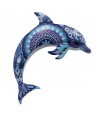 ORIGEN Home Decor Delfin Jardin Figura Marinera Gris - 30x22x2cm