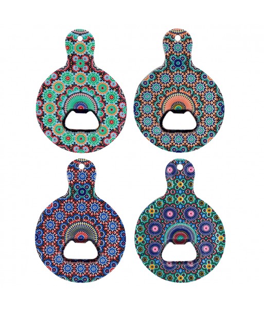 ORIGEN Home Decor Destapador Redondo 4U Abrebotellas Verde - Accesorio para amantes del vino