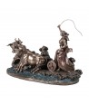 ORIGEN Home Decor Diosa Nórdica De La Siembra Bronce | Figura Diosa Gris - 17x29x13cm