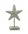 ORIGEN Home Decor Estrella De Mar De Madera Marinero Figura de Sobremesa Gris - 26x18x5cm