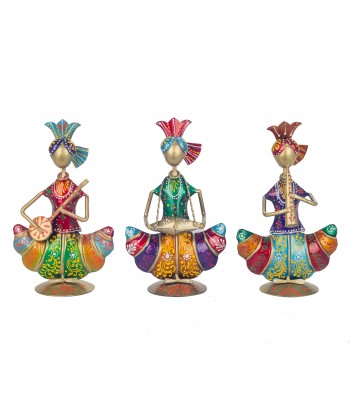 ORIGEN Home Decor Figura 3U Africanas Y Elefantes Naranja 22x13x9cm
