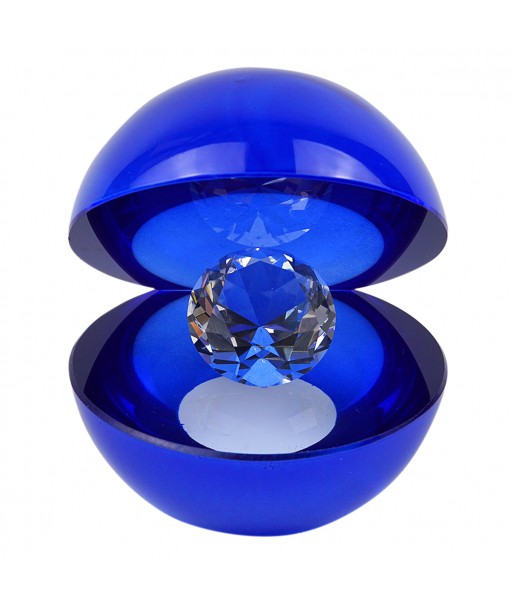 ORIGEN Home Decor Figura cristal Miniaturas | Figura de Sobremesa Azul - 12x11x10cm