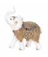 ORIGEN Home Decor Figura Elefante Africanas Y Elefantes | Figura de Elefante Blanco - 26x22x10cm