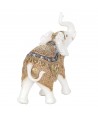 ORIGEN Home Decor Figura Elefante Africanas Y Elefantes | Figura de Elefante Blanco - 26x22x10cm