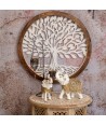 ORIGEN Home Decor Figura Elefante Africanas Y Elefantes | Figura de Elefante Blanco - 26x22x10cm