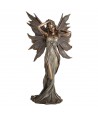 ORIGEN Home Decor Figura Hada mano cabeza Bronce | Figura Mitológica Dorado - 25x13x10cm