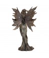 ORIGEN Home Decor Figura Hada mano cabeza Bronce | Figura Mitológica Dorado - 25x13x10cm