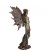 ORIGEN Home Decor Figura Hada mano cabeza Bronce | Figura Mitológica Dorado - 25x13x10cm