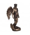 ORIGEN Home Decor Figura Hombre desnudo Bronce | Figura Mitológica Plateado - 30x16x15cm