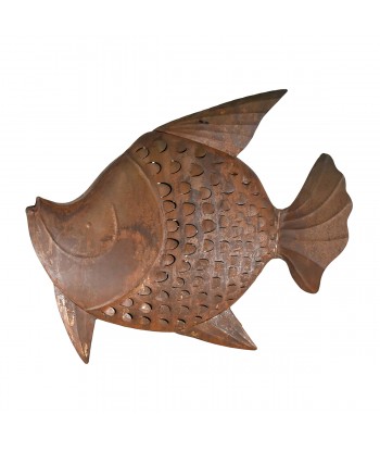ORIGEN Home Decor Figura Pez Marinero Marrón 32x41x13cm Metal