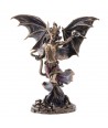 ORIGEN Home Decor Figura Reina de sheba Bronce | Figura Mitológica Dorado - 24x23x11cm