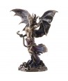 ORIGEN Home Decor Figura Reina de sheba Bronce | Figura Mitológica Dorado - 24x23x11cm