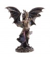 ORIGEN Home Decor Figura Reina de sheba Bronce | Figura Mitológica Dorado - 24x23x11cm