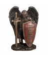 ORIGEN Home Decor Figura Soldado con alas Bronce | Figura Mitológica Dorado - 21x15x13cm