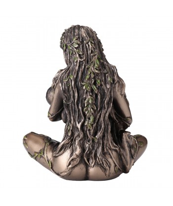 ORIGEN Home Decor Gaia Madre Tierra Con Bebe Bronce Figura Diosa Gris 11x10x6cm
