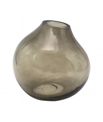 ORIGEN Home Decor Jarrón cristal Jarrones Y Portavelas | Jarrón Plateado - 15x15x12cm