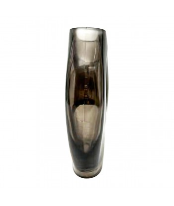 ORIGEN Home Decor Jarrón cristal Jarrones Y Portavelas | Jarrón Plateado - 22x17x6cm