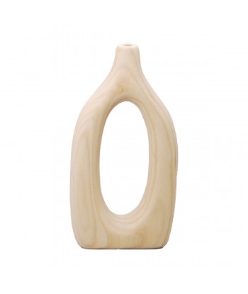 ORIGEN Home Decor Jarrón Jarrones Y Portavelas | Jarrón Beige - 35x18x6cm