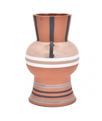 ORIGEN Home Decor Jarrón Jarrones Y Portavelas | Jarrón Marrón - 24x15x15cm