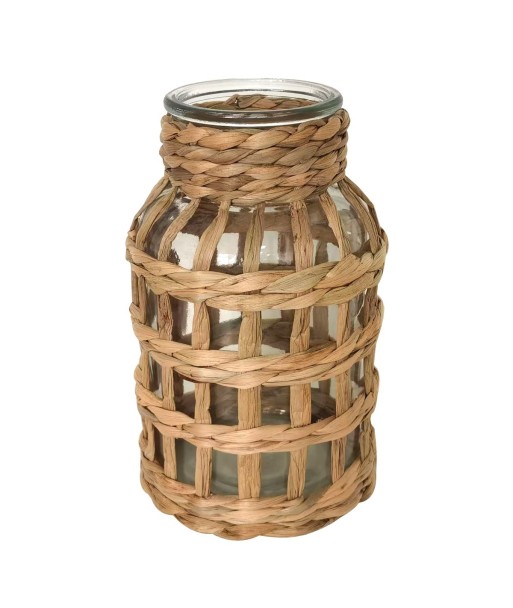 Jarrón Decorativo de Jacinto de Agua, Estilo Natural, Ideal para Decoración de Hogar, Accesorio Elegante y Funcional