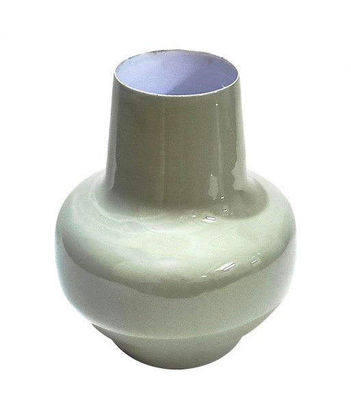 ORIGEN Home Decor Jarrón metal Jarrones Y Portavelas | Jarrón Verde - 16x13x13cm