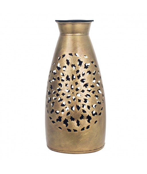 ORIGEN Home Decor Jarrón portavelas Jarrones Y Portavelas | Portavelas Plateado - 50x24x24cm