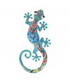 ORIGEN Home Decor Lagarto Jardin Figura de Lagarto Azul - 46x21x2cm